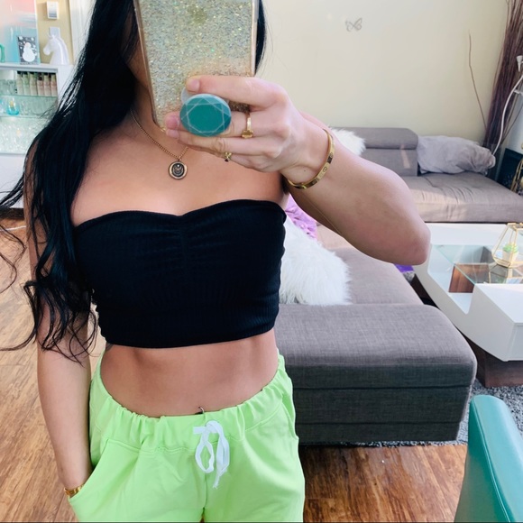 ๐ ARITZIA WILFRED GABY BLACK TUBE TOP - Picture 1 of 5